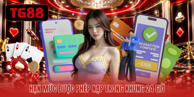 Hạn mức được phép nạp trong khung 24 giờ